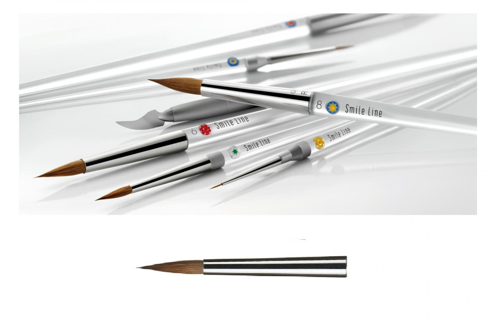Ручка для кисть CERAMIC LINE серебристая  Omegatech